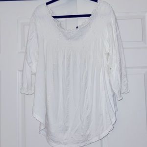 GREAT condition Ralph Lauren Off-Shoulder shirt - 3/4 sleeves - Size 2X.